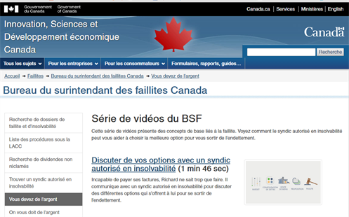 Bureau Du Surintendant Des Faillites Canada Acpir